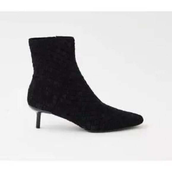 rag & bone Shoes - Rag & Bone Women's Rio Mid Boot Woven Leather Suede Ankle Zip Size 7.5